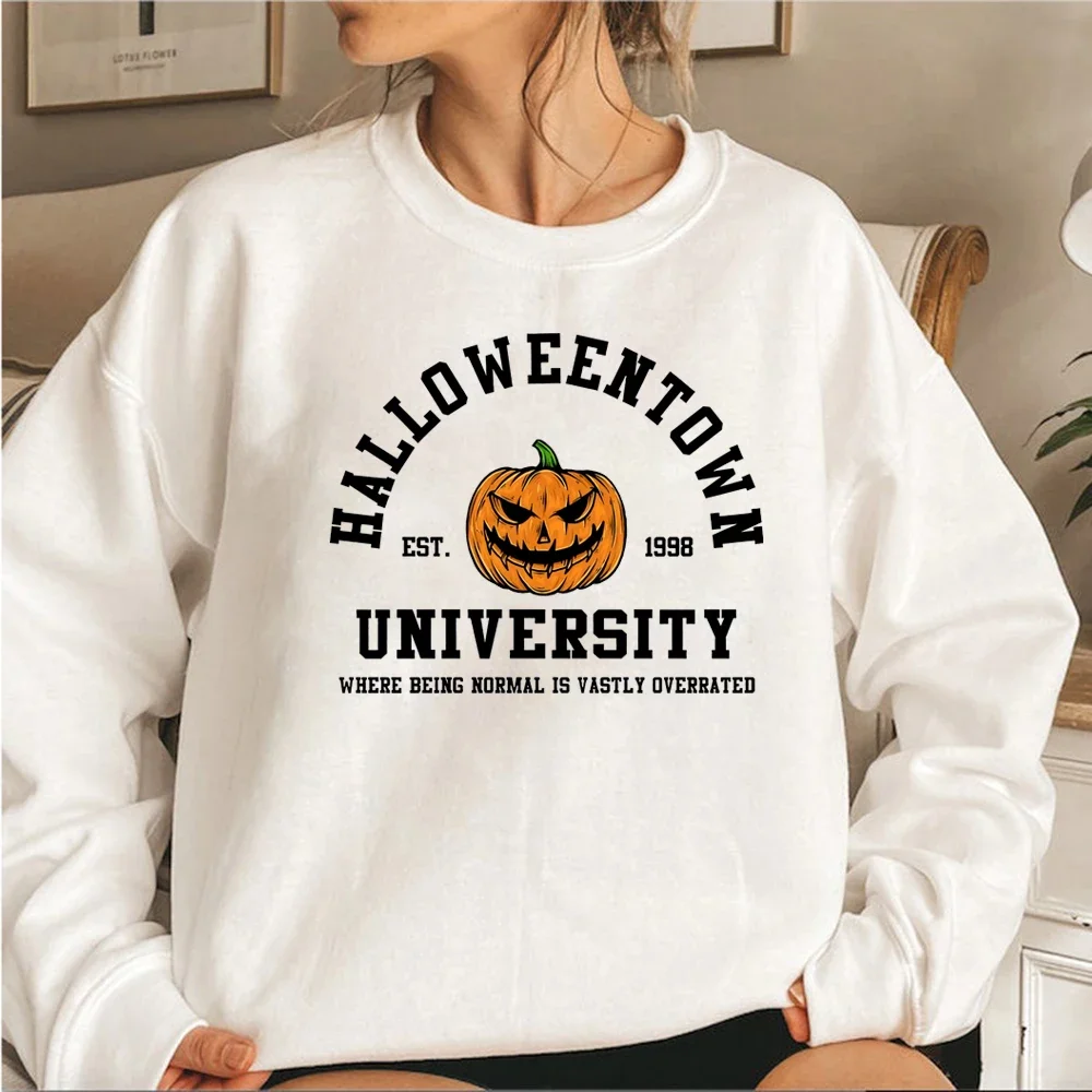 Vintage Halloweentown Sweatshirt Halloweentown Est 1998 Pullover Funny Halloween Town Fall Hoodies Pumpkin Halloween Sweatshirts