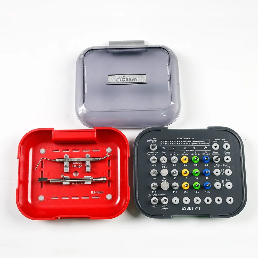 Hiossen Esset Dental Surgical Kit for Implant Tools Set Narrow Ridge Split Expanding Tapping - Dental Professional Grade