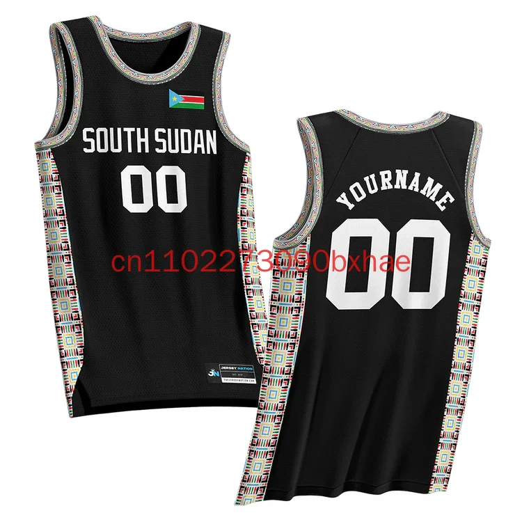 

South Sudan Heritage Custom Basketball Jersey 3D Print Vest Fashion Basketball Team Uniform Sleeveless Tops