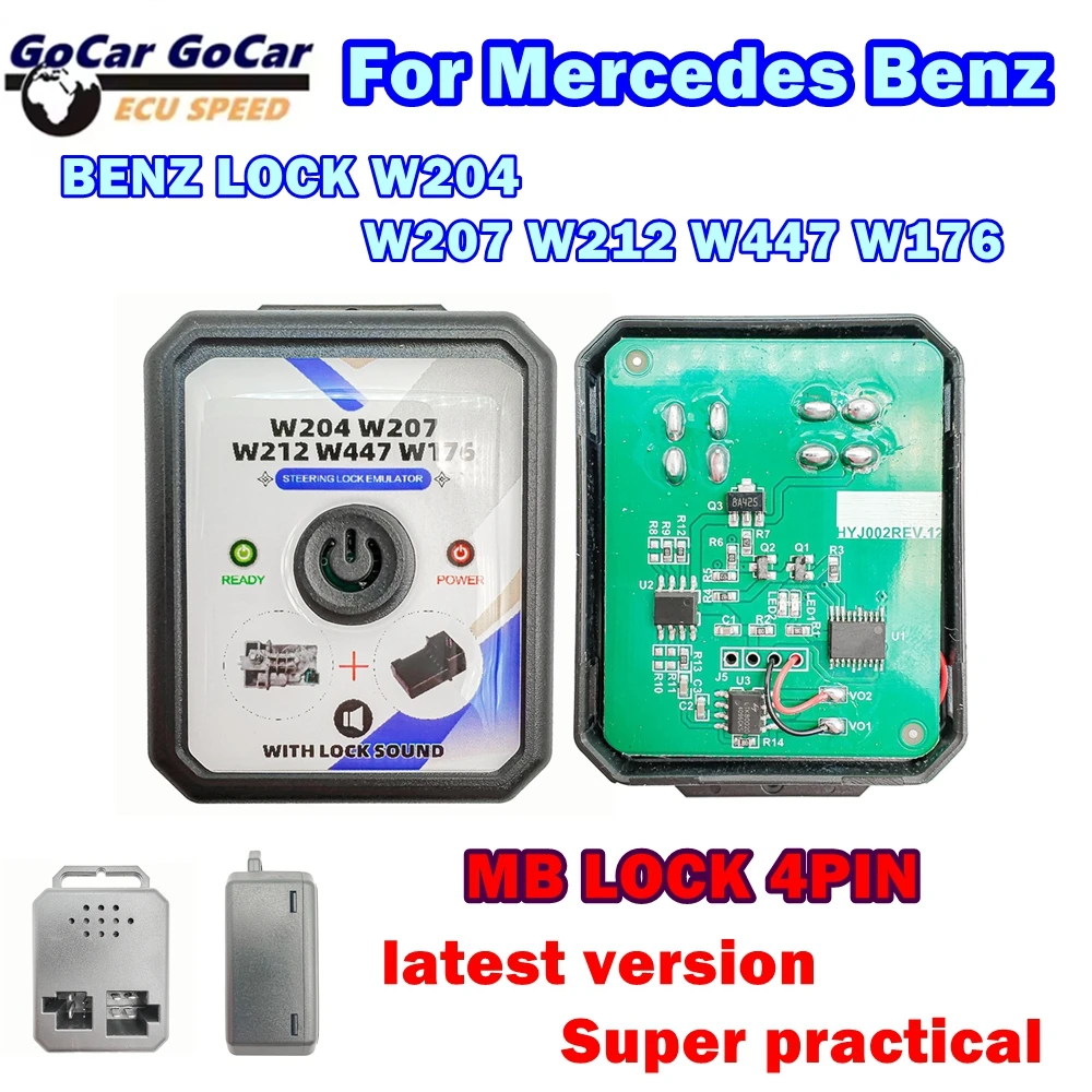 

Супер практичный универсальный эмулятор блокировки рулевого управления для M-ercedes B-enz ESL ELV для W204 W207 W212 W176 W447 W246 со звуком блокировки