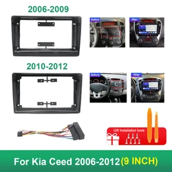 For Kia Ceed 2006-2012 9 Inch Car Frame Fascia Adapter Android Radio Dash Fitting Panel Kit