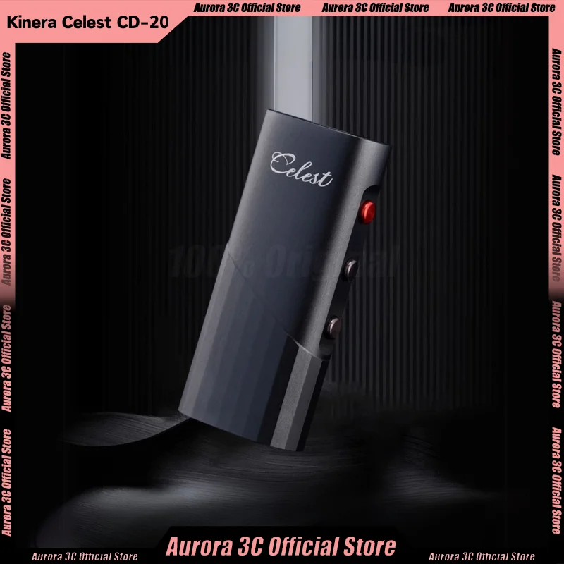 Kinera Celest CD-20 Portable DAC Headphone Amplifier Chip Output ES9039Q2M 3.5mm + 4.4mm Supports Custom Game Type-c OTG Cable