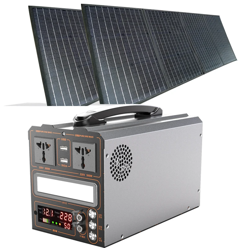 

1000W 270000mah Multi-function Battery Portable Power Station Home Backup Rechargeable Power Emergency Solar Generator