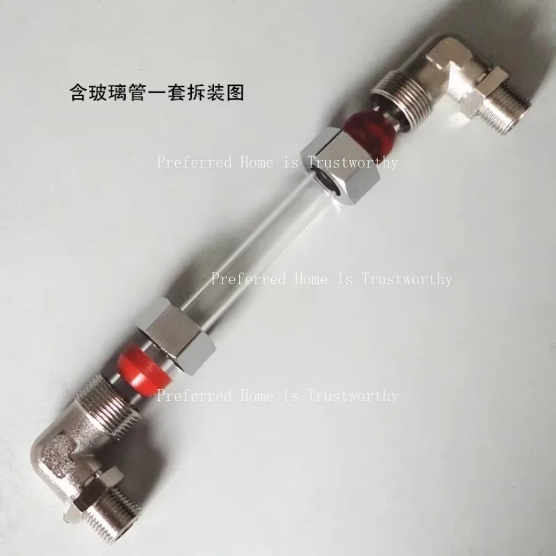 Cork Water Level Gauge 3 Branch Glass Tube Elbow Steam Generator Boiler Water Level Elbow Water Steam Tube Tube Steaming
