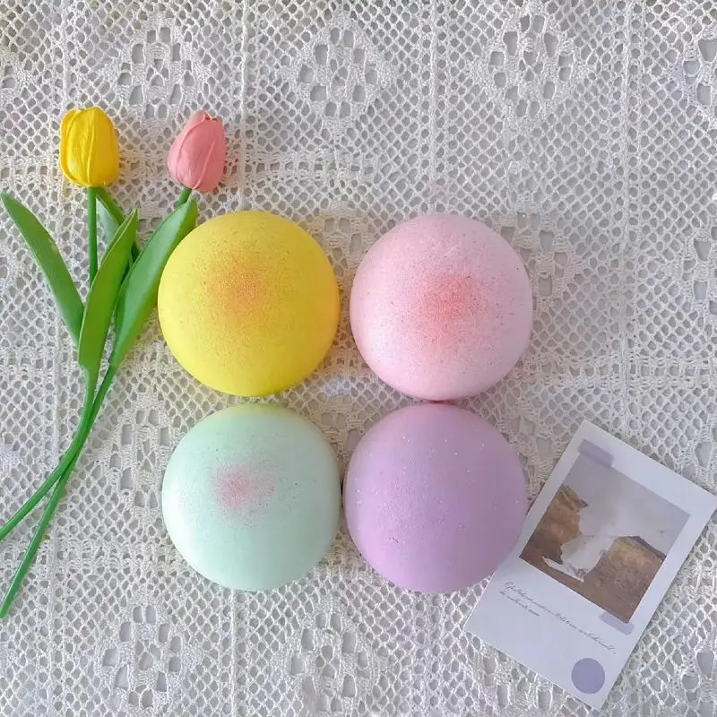 Slow Rising Food Simulation Steamed Bun Squeeze Toy Soft Stress Relief Fidget Toy for Children Birthday Gift