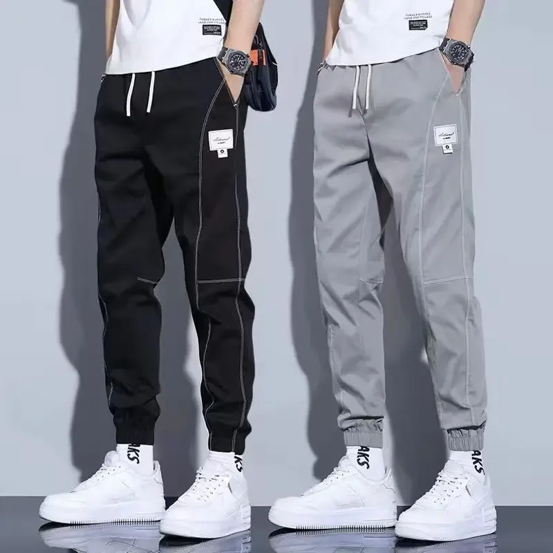 

Thin Loose Harem Summer Slim Fit Male Trousers Baggy Punk Men's Casual Pants High Quality Y2k Low Price Stylish Slacks Regular
