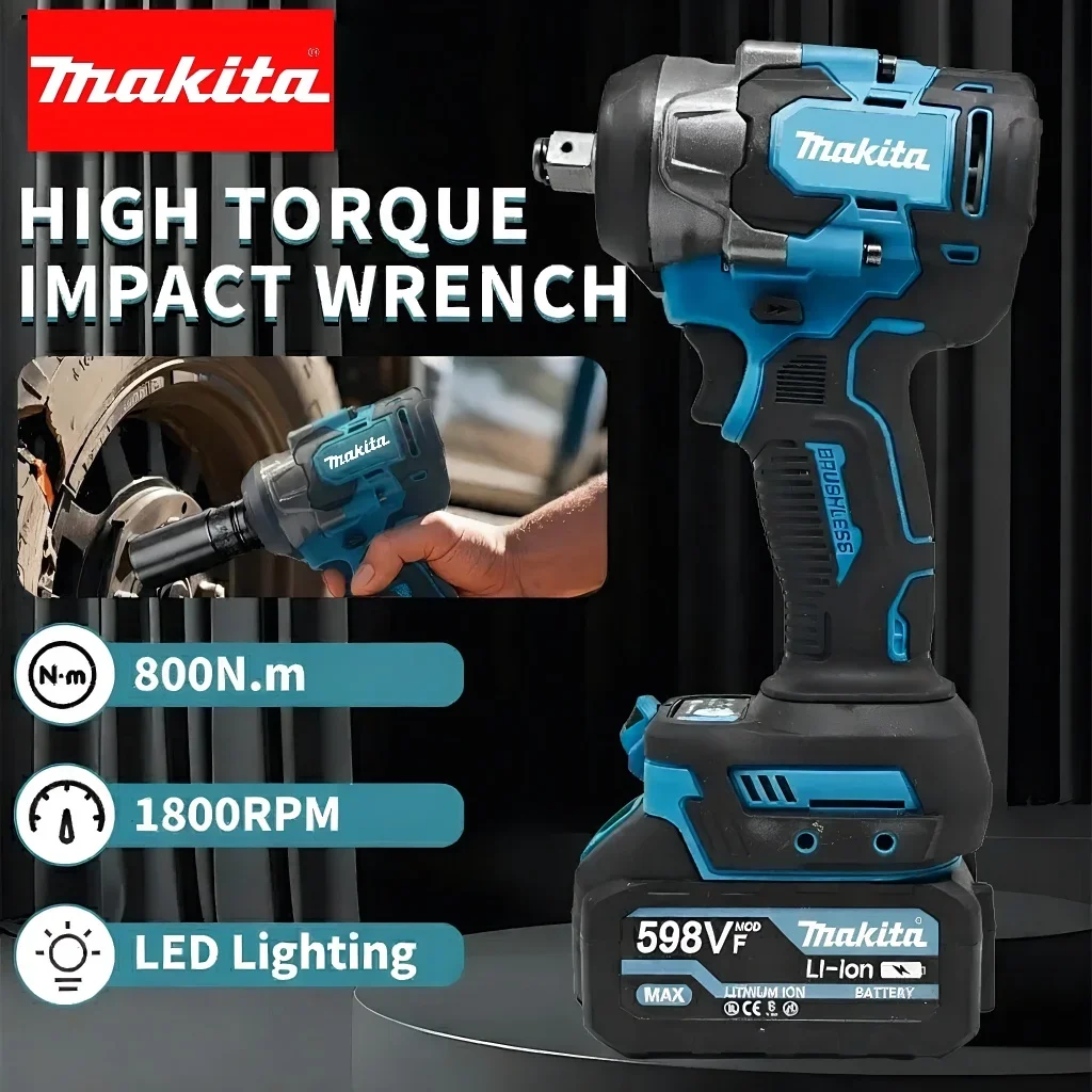 llave-de-impacto-inalambrica-makita-de-alta-torsion-3500ipm-550nm-alta-concentricidad-segura-para-reparacion-de-equipos-electricos-herramienta-electrica