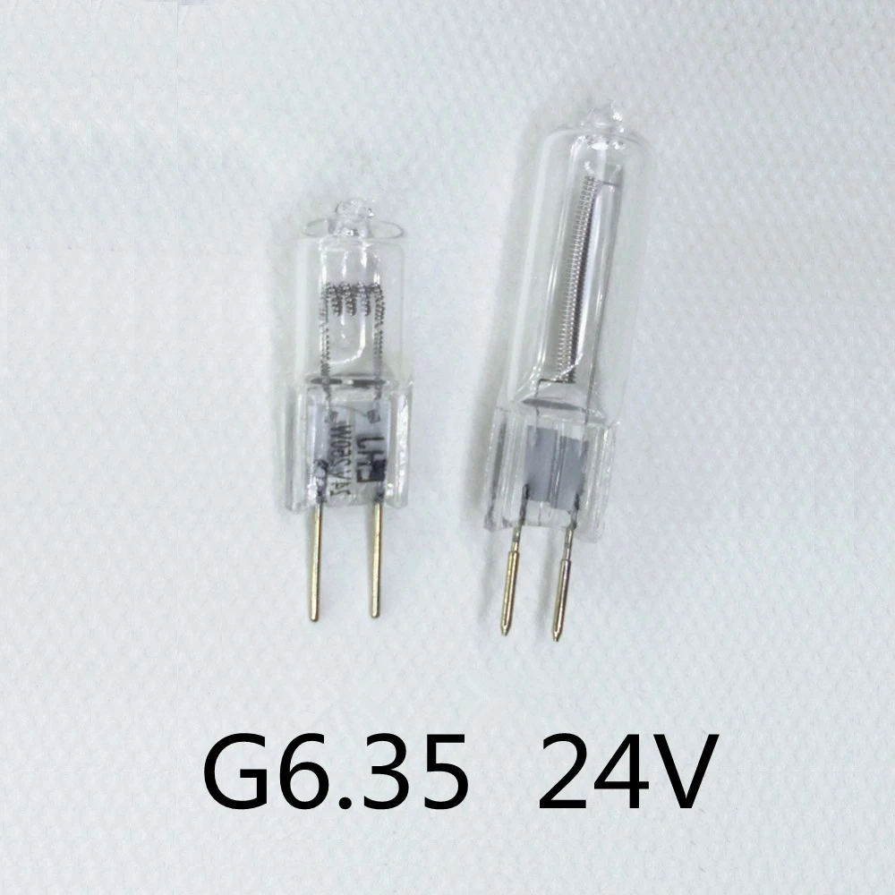 5PCS G6.35 24V 150W bulb G6.35 24V 35W light bulb G6.35 24V 50W G6.35 24V 75W G6.35 24V 100W halogen bulb G6.35 24V 250W Bulb