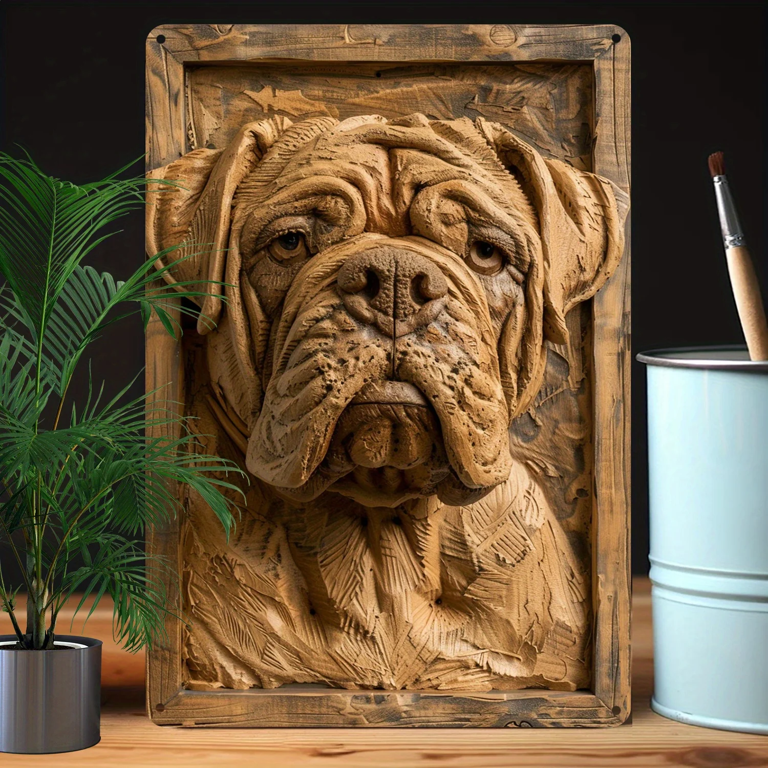 Vintage Mastiff Metal Sign, Perfect For Bedroom, Living Room, Office Decor - Funny Spring/Summer Theme, Ideal Birthday Gift