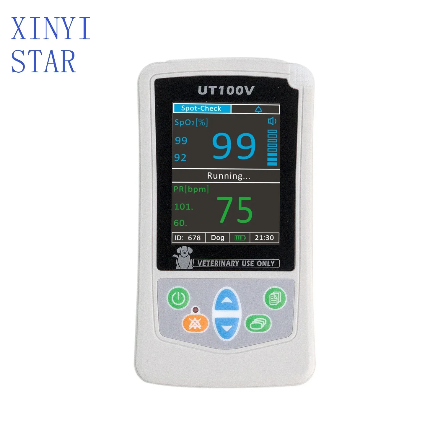 Veterinary Handheld Silent Sleep Monitoring Suitable For 0-200KG Animals Pulse Oximeter For Pet Hospital