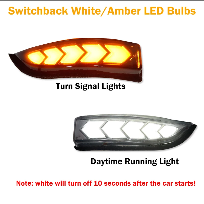 For Toyota Avalon Corolla IM Prius C Venza For Scion IM Dual-Color LED Car Front Side Mirror Lights Sequential Turn Signal Light