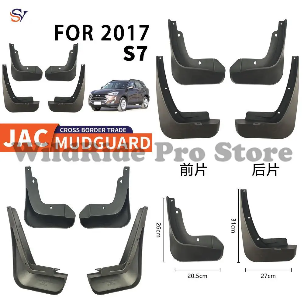 

Front and Rear Mud Flaps for 2016-2020 JAC S7 Car Tire Protection Easy Installation PP Soft Rubber Material