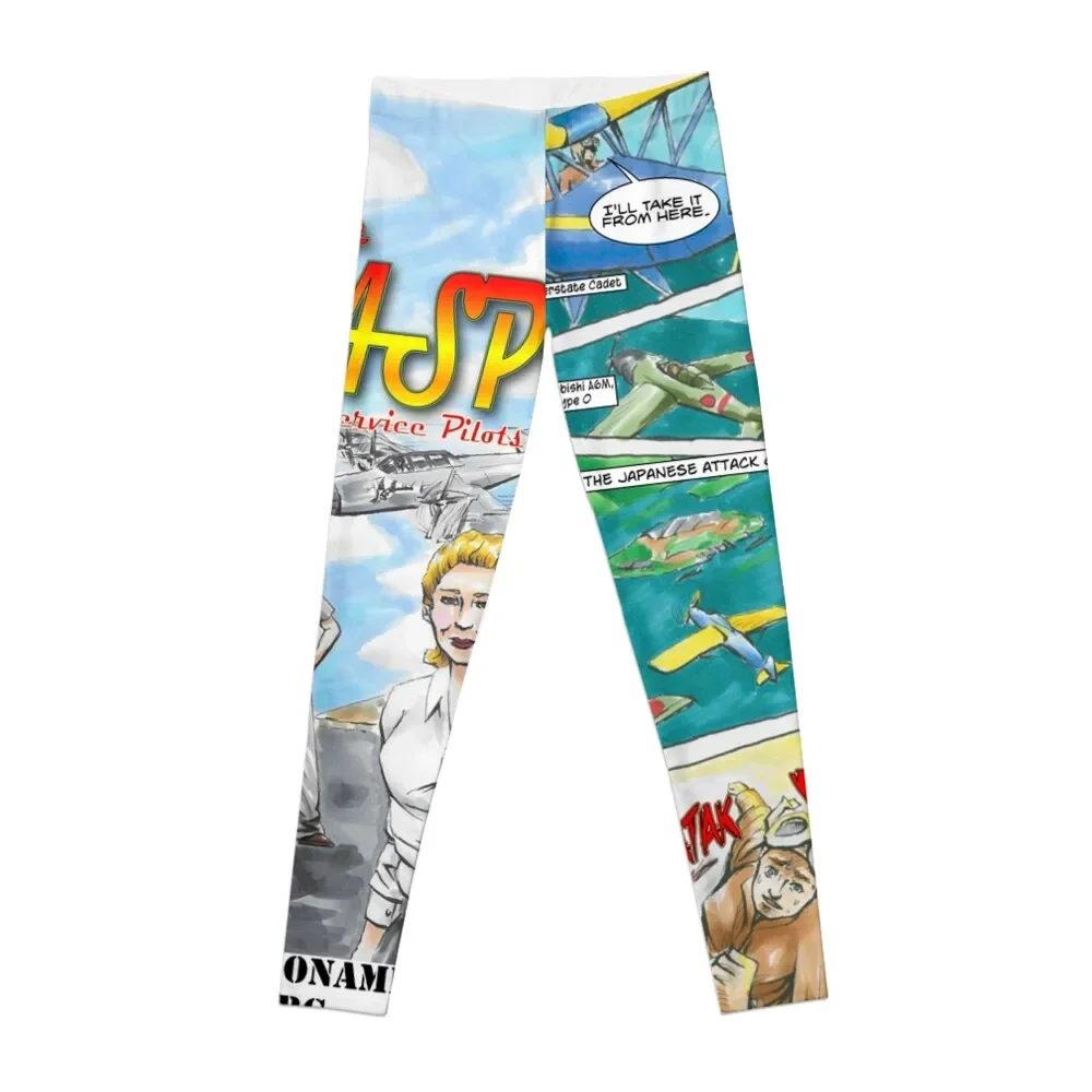 The WASP Attack on Pearl Harbor Leggings Fitness woman Women's tights sporty woman push up Womens Leggings