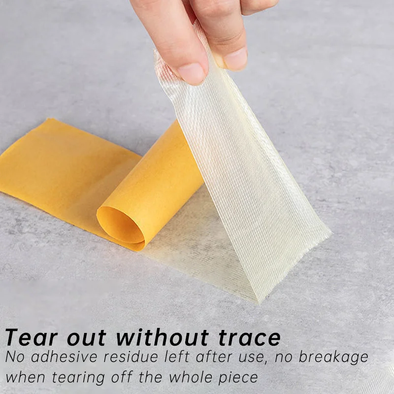 5/10m Double-sided Cloth-based Tape High Adhesive Heavy Duty Translucent Mesh Waterproof Traceless Carpet Adhesive Tape