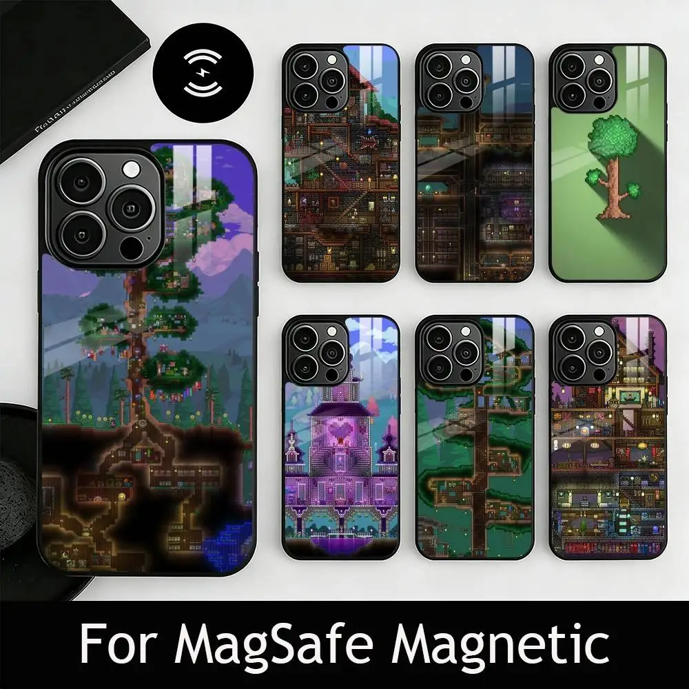 T-Terraria G-Game Phone Case For iPhone17,16,15,14,13,12,11 Plus,Pro Magnetic For Magsafe Wireless Charging