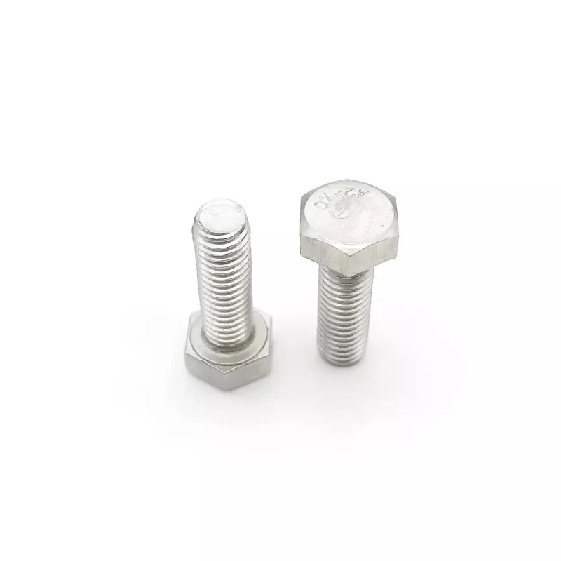 50/100PCS DIN933 304 A2-70 Stainless Steel Hex Head Bolts M1.6-M3 length 3-20mm