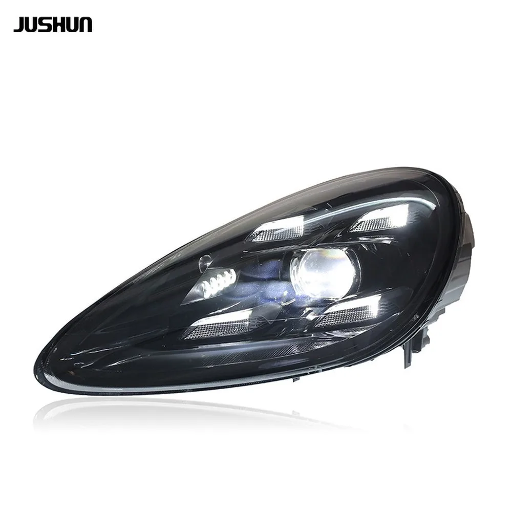 For 2011-2014 Porsche Cayenne Headlights Assembly LED DRL Projector Lens Upgrade Replacement For