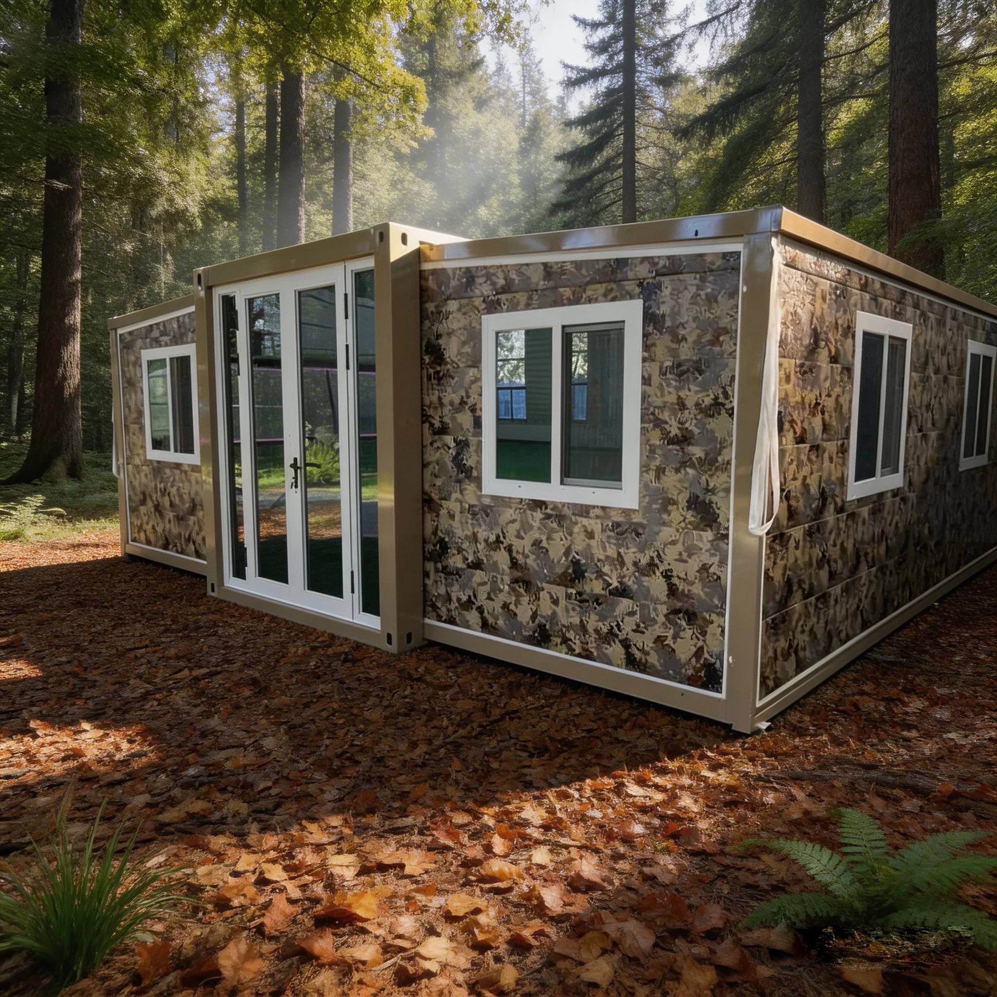 20ft Prefab Container Home Foldable House Prefab Office Portable Flat Pack Expandable Container House
