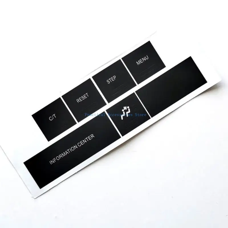 

U75E Scratch Resistant Interior Button Stickers Perfectly Fit Central Console Provide Lasting For Every Car Owner