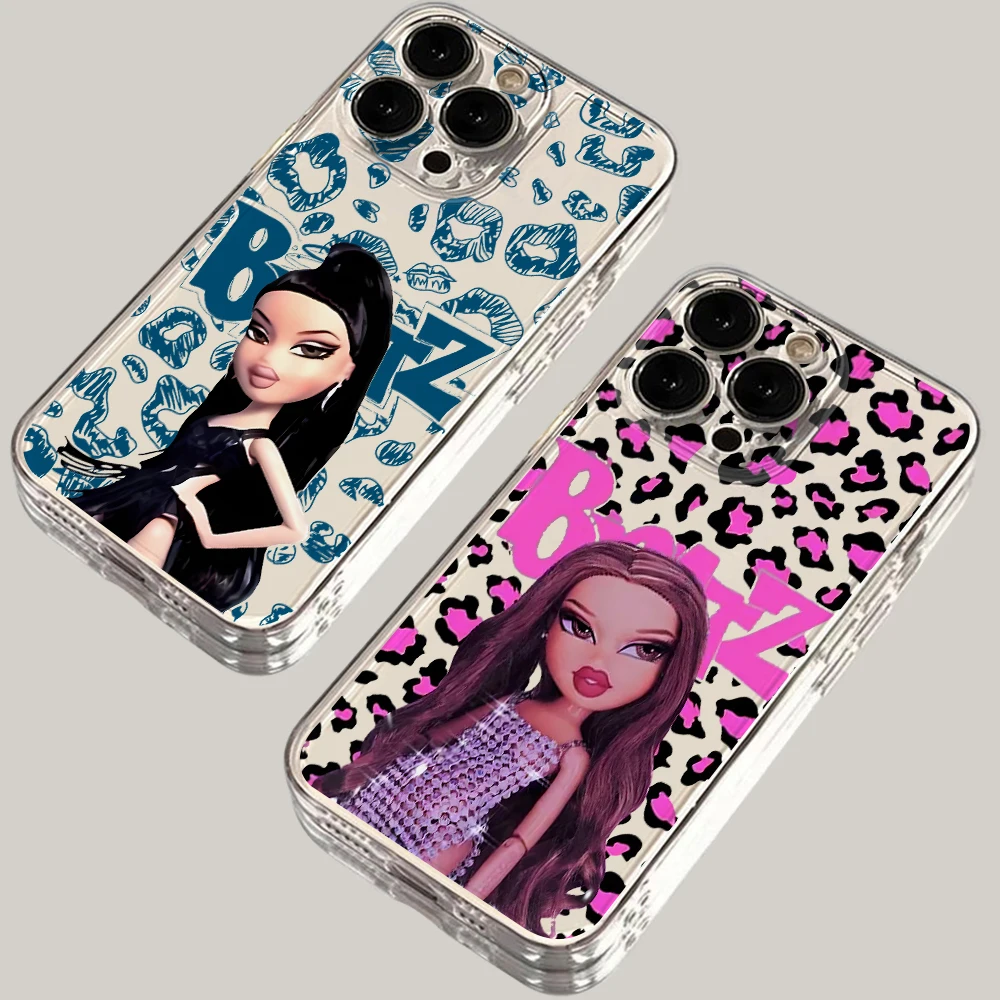 Cute Doll B-Bratzs Phone Case for Samsung Galaxy S26 S25 S24 S23 S22 S21 Plus Ultra S20 FE 5G Soft TPU Transparent Cover