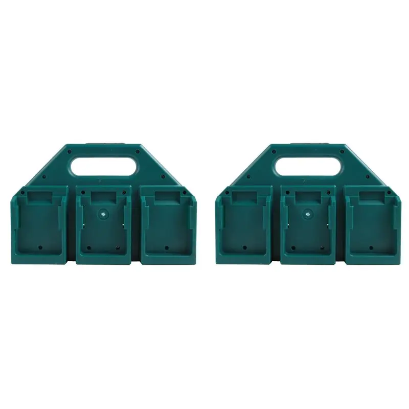 ABRI-2X Battery Holder For 18V Portable Organizer Workspace Accessories Bracket Sturdy Handheld Storage Rack