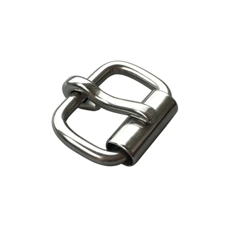 10pcs Stainless Steel Buckle Garment Shoes Bag Straps Roller Pin Accessory15mm