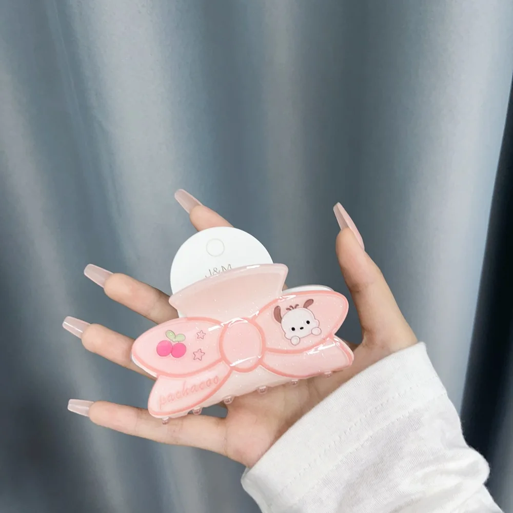 New Sanrio Hello Kitty Hair Claws Birthday Gift Cute Kuromi Hair Clip Women My Melody Cinnamoroll Shark Clip For Girl Kids Party