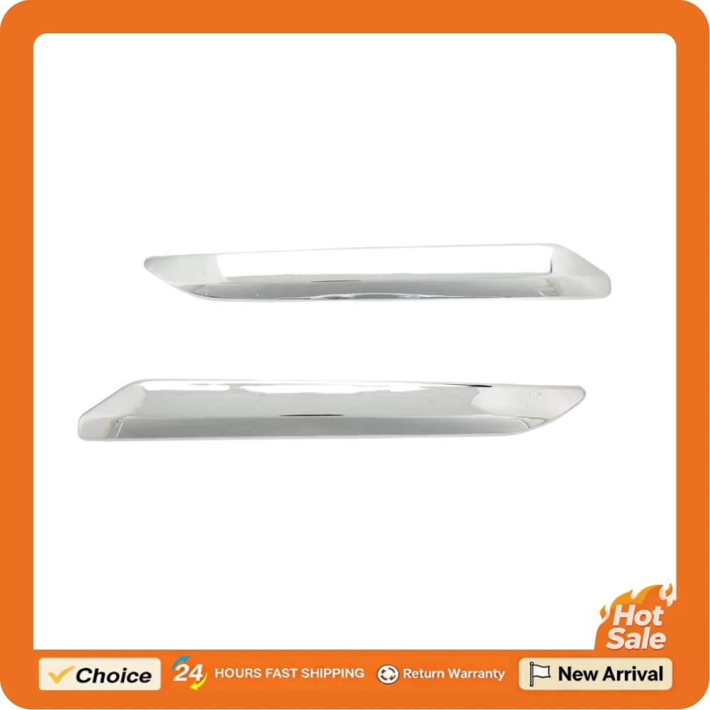 

Car Left and Right Front Bumper Strip for Citroen C5 X7 2007‑2015 Chrome Silver ABS Front Bumper Protector Trim Car Accessories