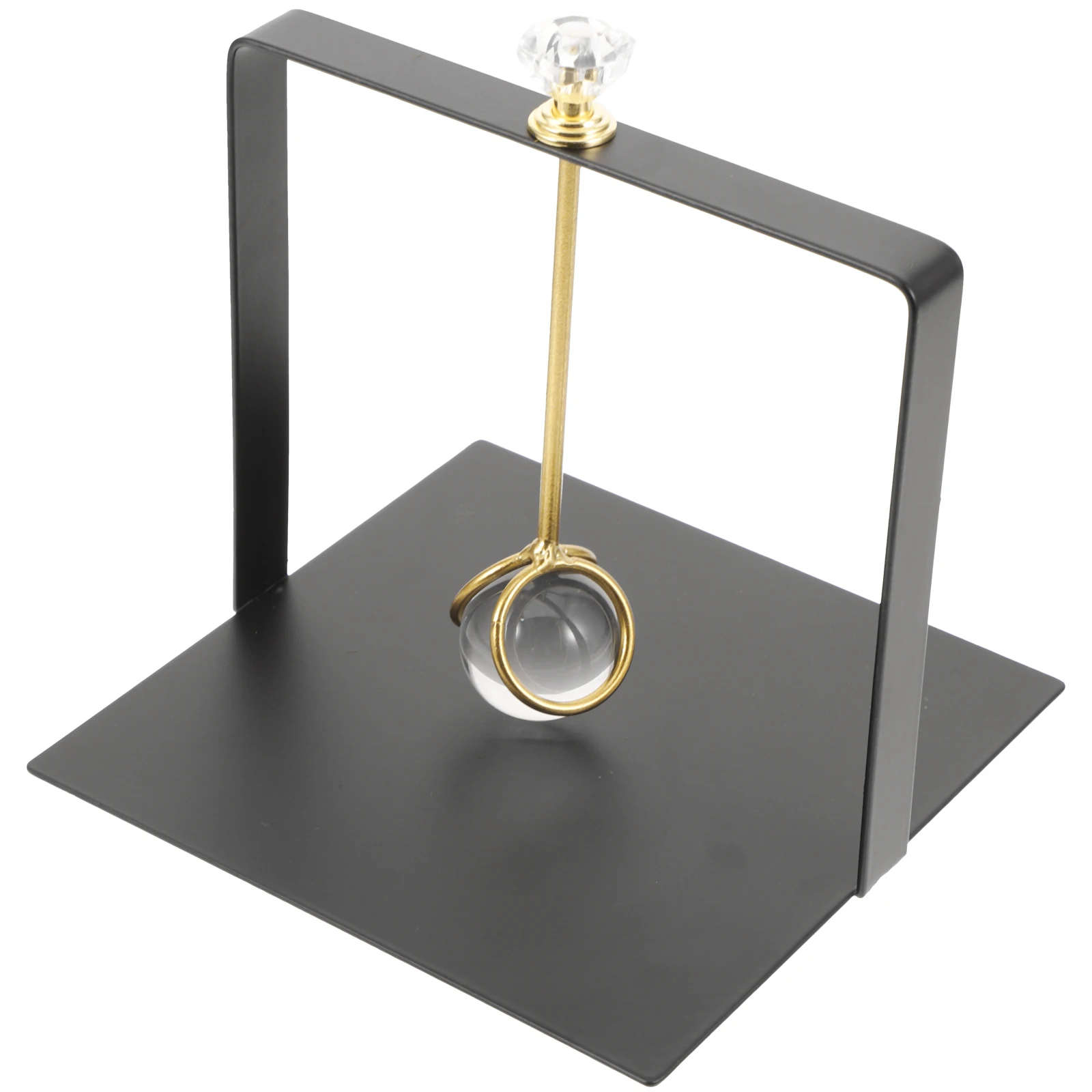 

Wrought Iron Crystal Ball Napkin Holder Black Freestanding Tissue Rack Kitchen Dining Room Restaurant Modern Metal Ornament