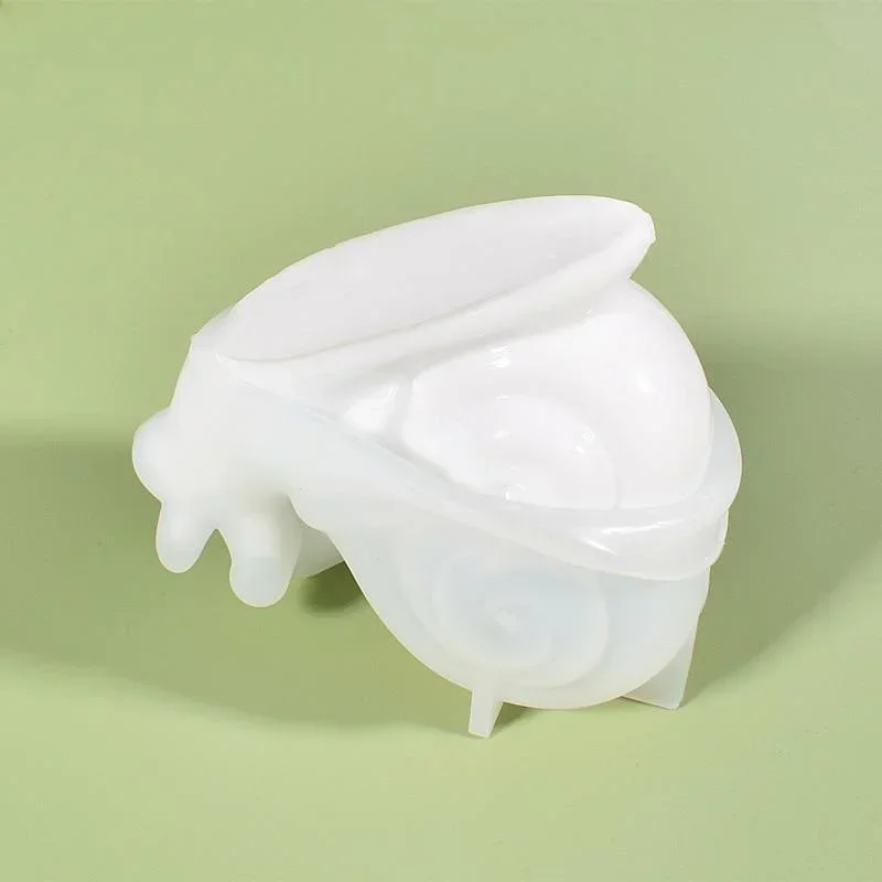 DIY Epoxidharzform Schöne Schnecke Kleintier Silikonformen Gussform Schnecke Herstellung Gipsform für Heimdekoration Ornament