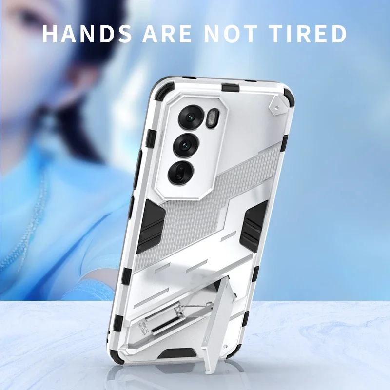 حامل مغناطيسي حافظة مدرعة مقاومة للصدمات لهاتف اوبو رينو 12 برو 5G غطاء حماية للكاميرا لهاتف رينو 12 رينو 12 برو 12 برو فوندا