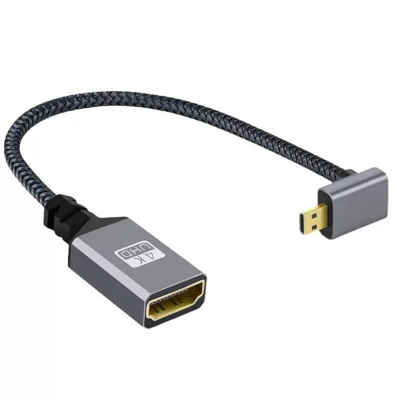 4K 60Hz HDMI-Compatible Male To Female Extension Cable Micro/Mini HDMI-Compatible adapter Extender Wire Cord left/right/up/down