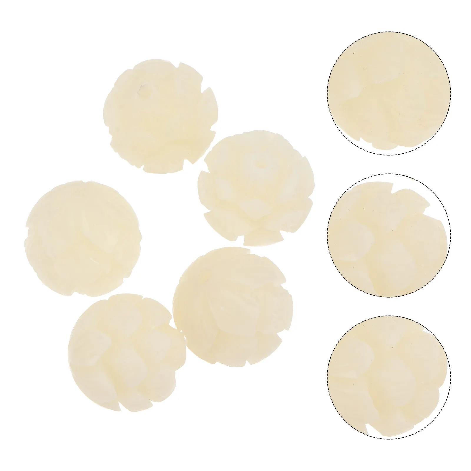 

5Pcs DIY Lotus Beads for Jewelry Making Craft Kit Delicate Carved Bodhi Buddha Beads Necklace Bracelet Earrings DIY Accessories