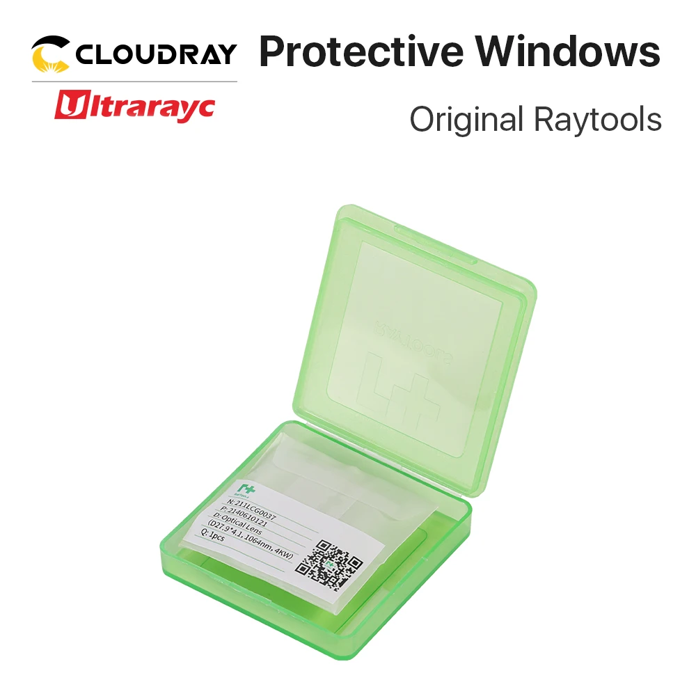 Original Raytools Protective Windows 37x7 27.9x4.1 Protective Glass Focusing Protective Lens for BT210S BT240 BM109 BM111