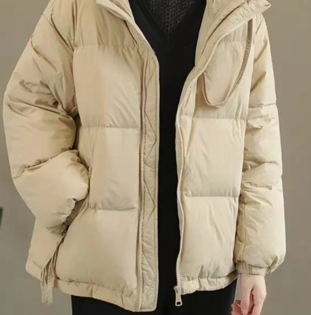 سترة نسائية موضة خريف وشتاء 2026 سترات نسائية جديدة من القطن معطف نسائي قصير غير رسمي دافئ أساسي ملابس خارجية معطف علوي للسيدات