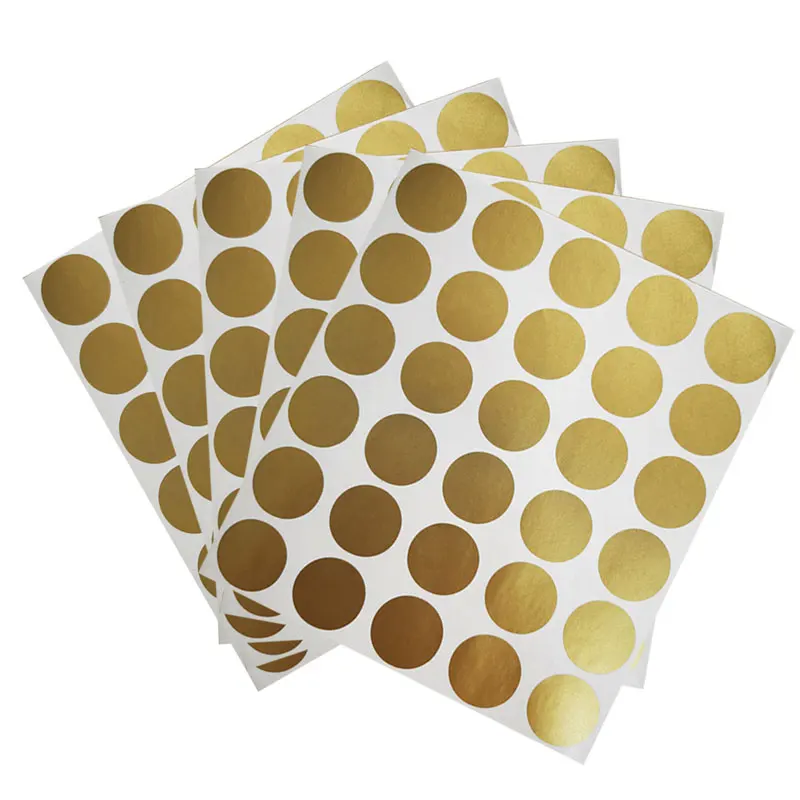 

150PCS 1"Inch Scratch Off Stickers Round 25mm Gold SCRATCH HERE Blank For Secret Code Cover Home Game Wedding Message