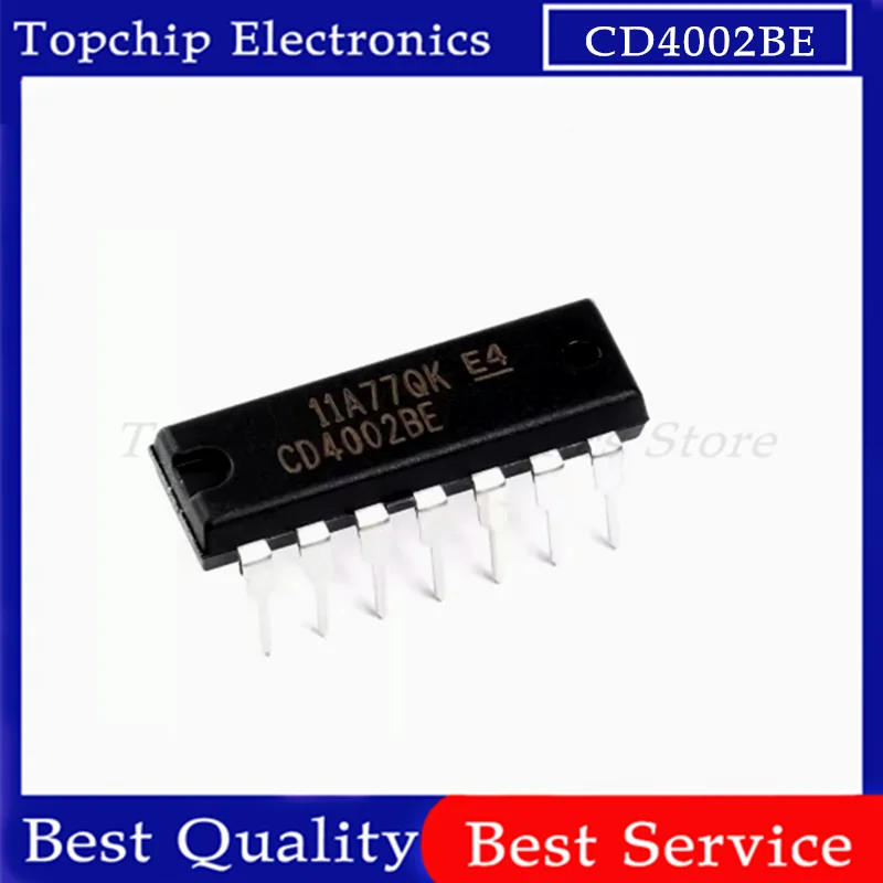 CD4002BE CD4002 DIP-14, 오리지널, 10 개