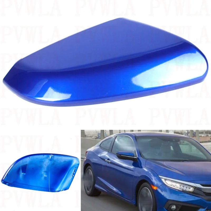 

Right Side Bule Painted Mirror Housing Cover Cap For Honda US Version Civic 2016 2017 2018 2019 2020 2021