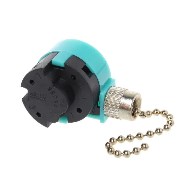 3A/250V 6A/125V Zipper Switch 3 Speed Pull Chain Control Nickel Fan Wall Switch A0NC