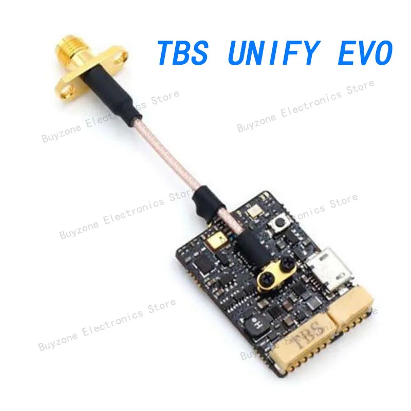 

TBS UNIFY EVO comes with a built-in graphical OSD and microphone