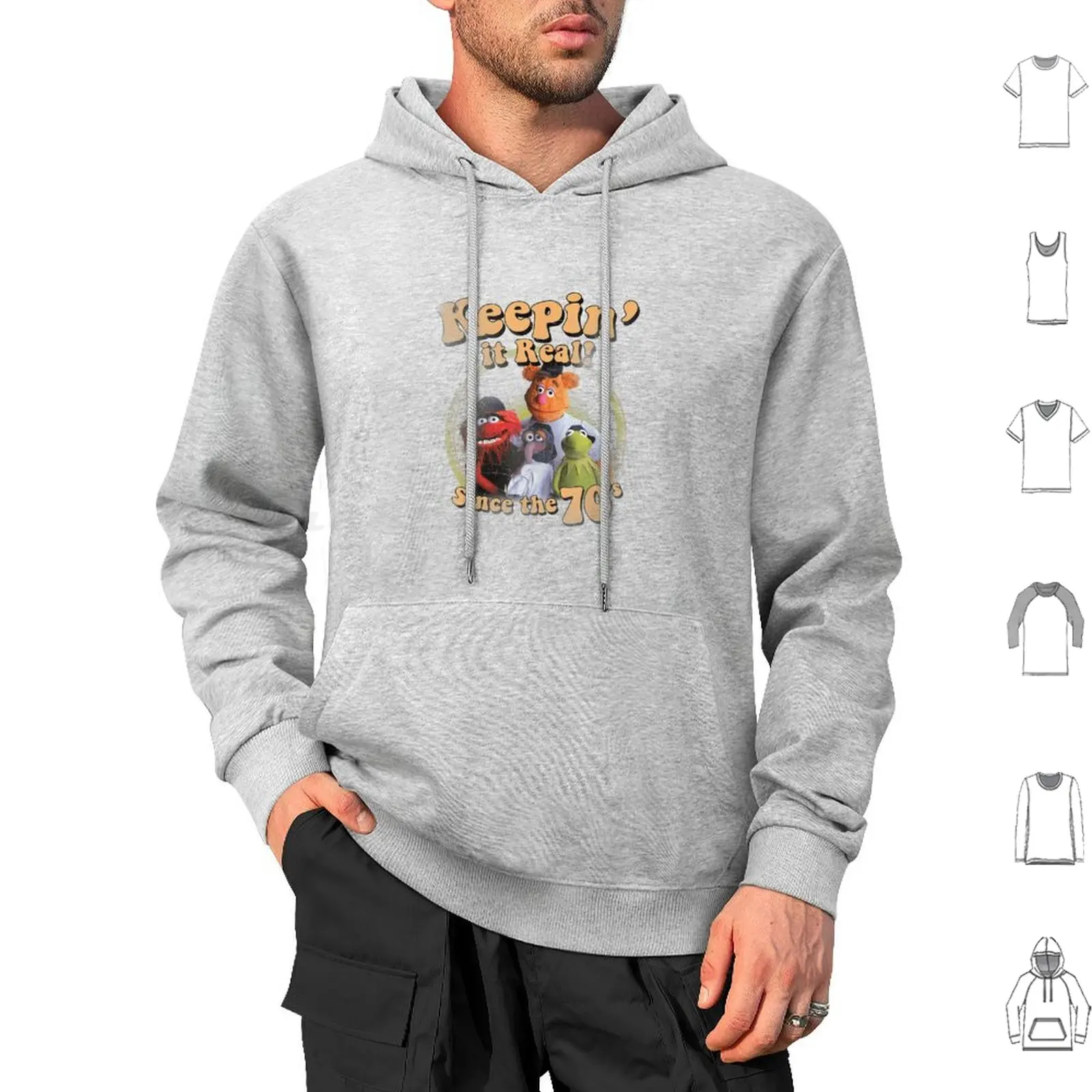 Cartoon Characters Keeping It Real Graphic Hoodies Long Sleeve The Frog Animal The Keepin It Real Characters Cartoon