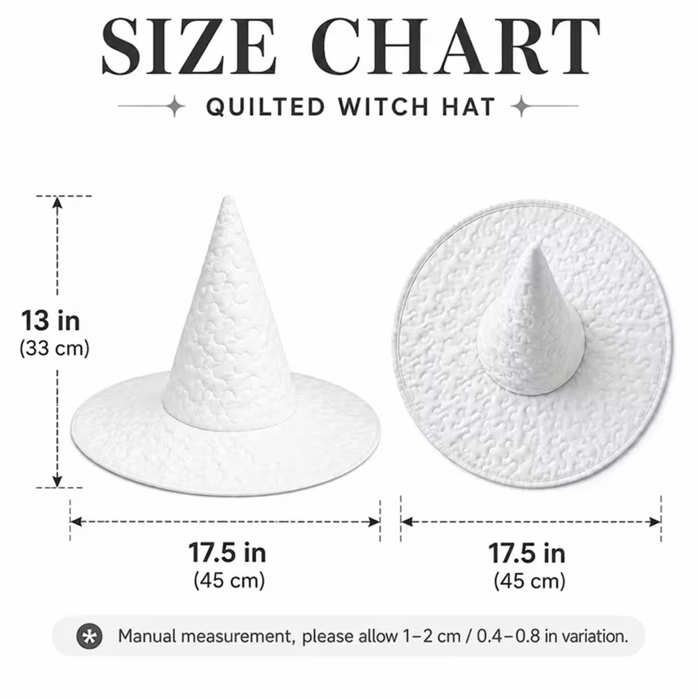 Customization Orange And Blue Printed Quilted Witch Hat, Lightweight, Durable, High Color Fastness, Suitable For All Kinds