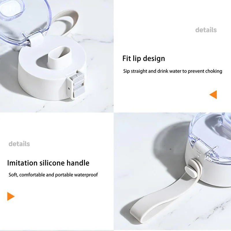 350 مللي زجاجة شرب بلاستيكية شفافة للسفر زجاجة مياه رياضية كوب شرب مانع للتسرب للاستخدام في الهواء الطلق