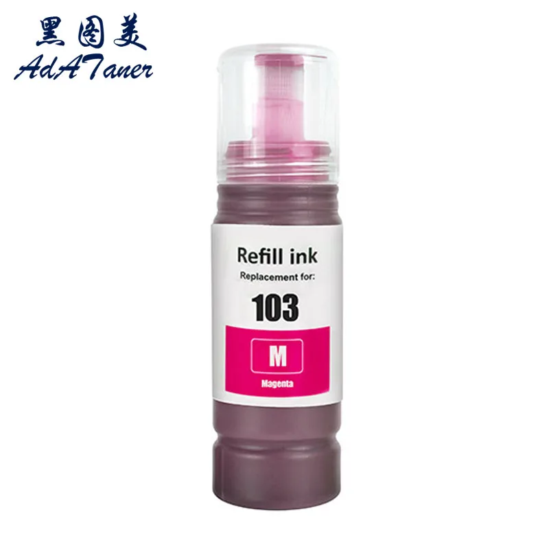 103 Compatible Bottle Water Based Refill Tinta Ink for Epson EcoTank L3252 L3100 L3110 L3150 L3111 L1110 L3151‎ L3156 Printer