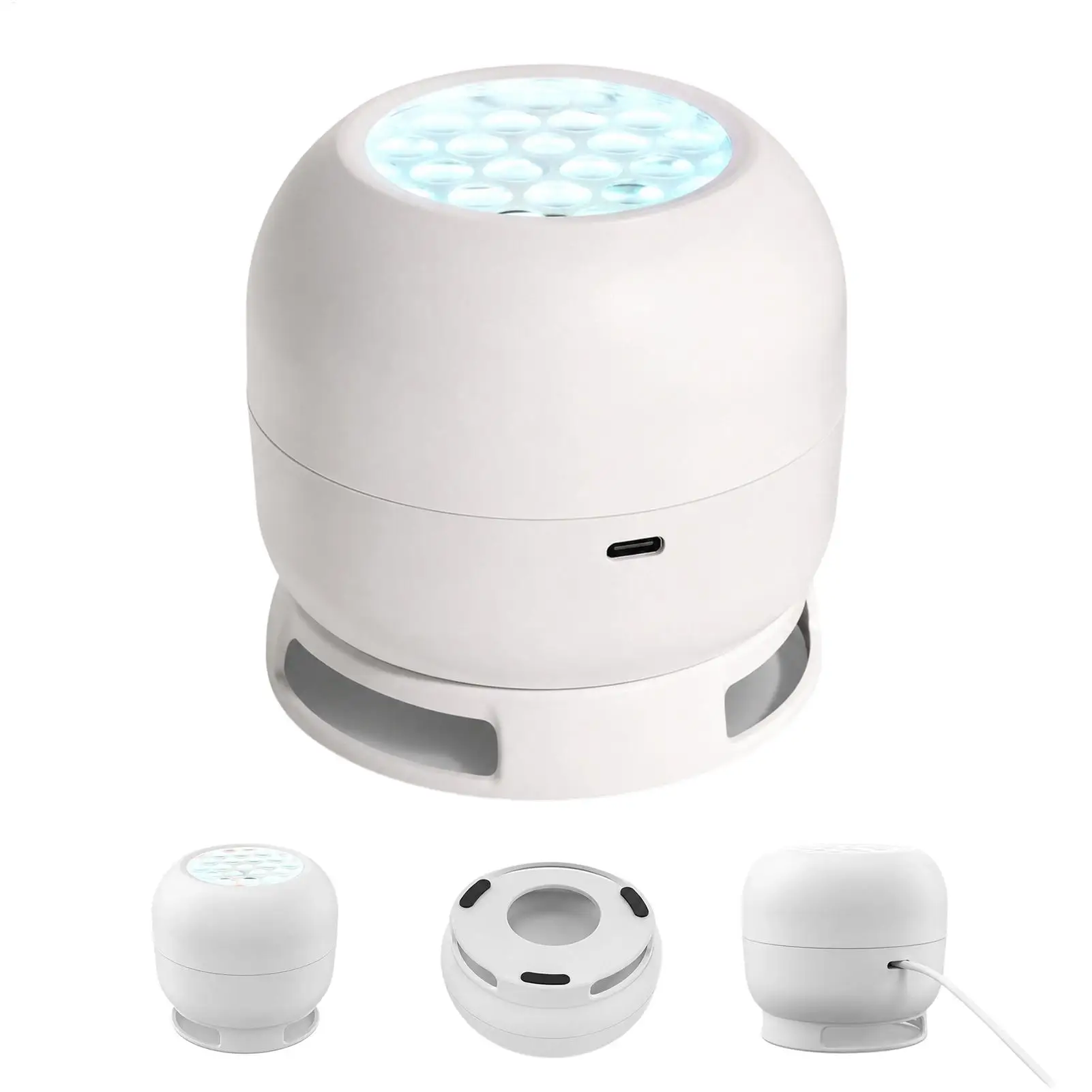  Projector Lamp Flexible Neck Dynamic Rotating Night Light Multi-Holiday Starry Sky Projection Light Halloween Christmas
