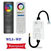 Miboxer (WiFi+2.4G) 5 in 1 LED Controller Waterproof IP67 WL5-WP/Non-waterproof WL5  DC 12V-24V