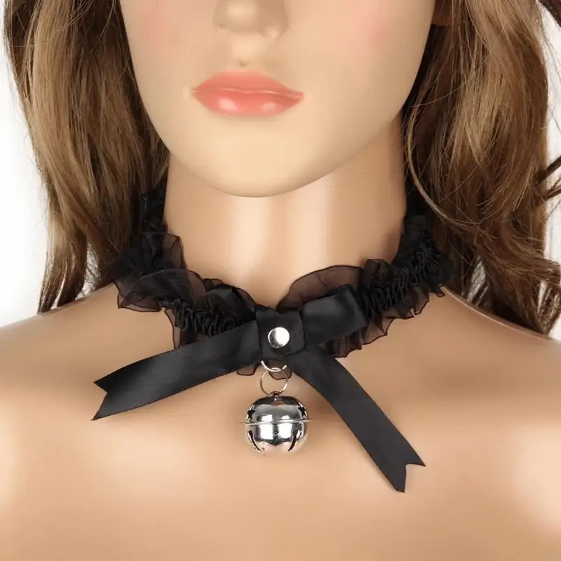 Sweet Choker Necklaces Sexy Shiny Ruffle Elegant Cats Ornaments Prom 964A