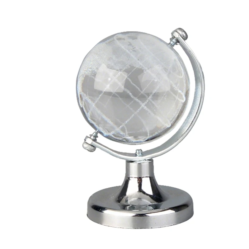 When You're Bored, Put Up A Mini Globe! Crystal Ball Office Desk Decoration Creative Ornament Gift