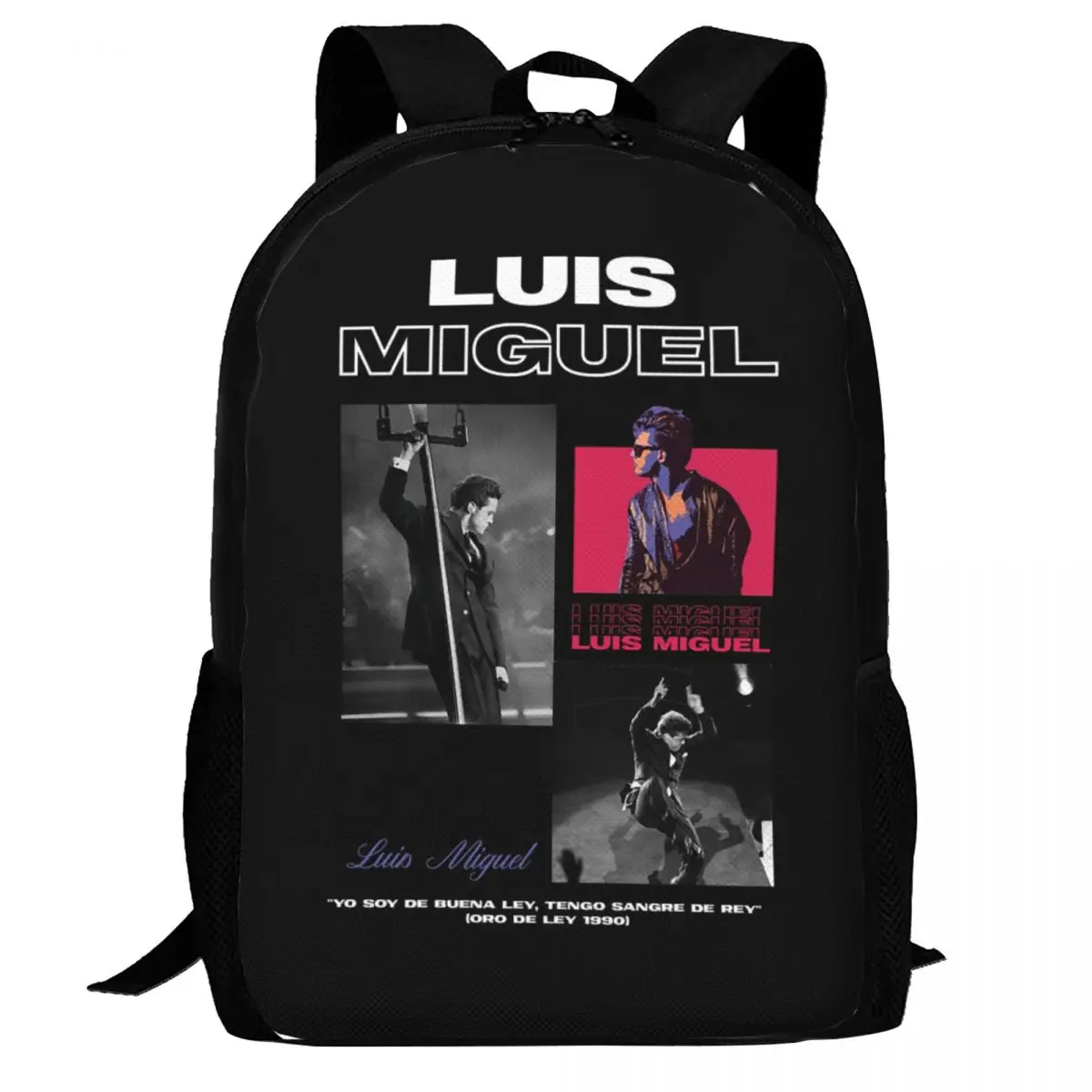 

Luis Miguel Singer Backpack Daypack Large Capacity Children BookBag School Bag Shoulder Bags for Men Women