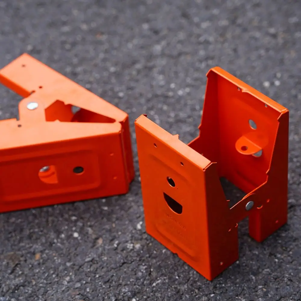 

2pcs Non-slip Woodworking Table Bracket Robust Hollow Out Design Support Connection Clips Cold Rolled Steel Adjustable